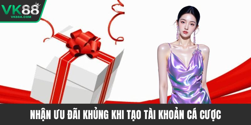 Nhận ưu đãi khủng khi tạo tài khoản cá cược